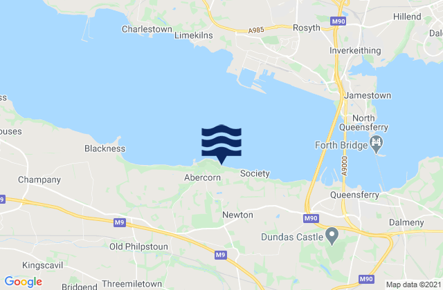 Mapa de mareas Broxburn, United Kingdom