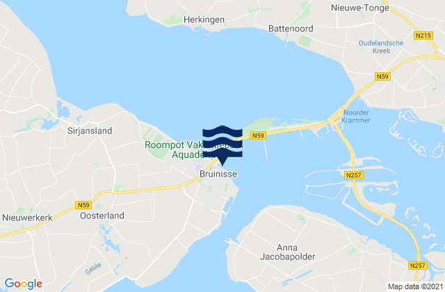 Mapa de mareas Bruinisse, Netherlands