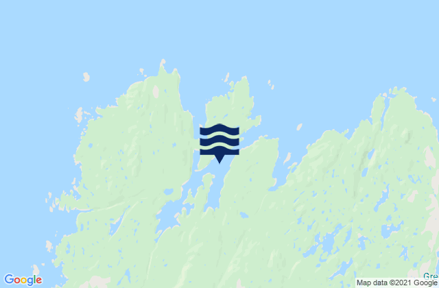 Mapa de mareas Brundige Inlet, Canada