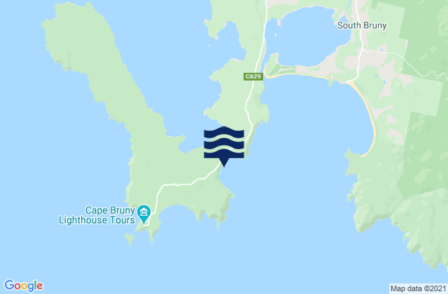 Mapa de mareas Bruny Island - Mabel Bay, Australia