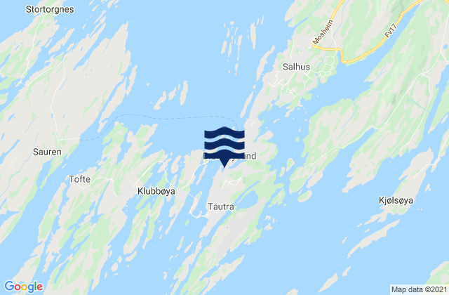Mapa de mareas Brønnøy, Norway