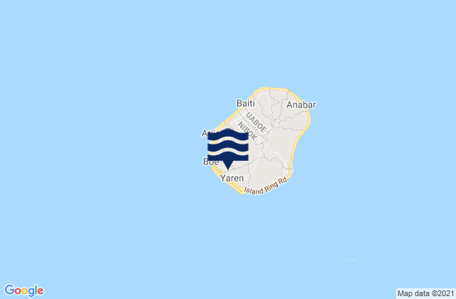 Mapa de mareas Buada District, Nauru