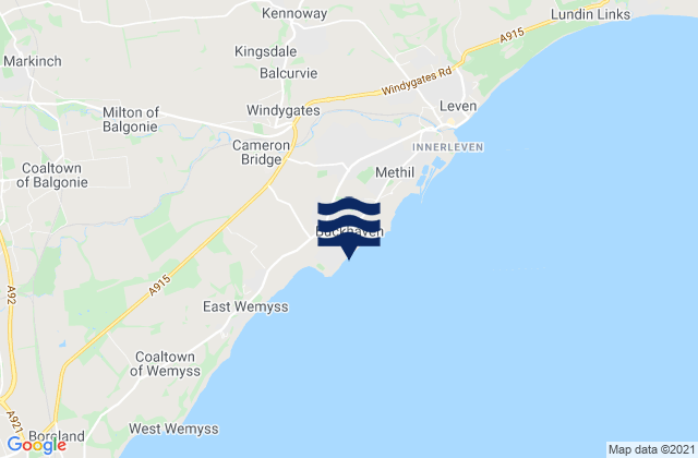 Mapa de mareas Buckhaven, United Kingdom