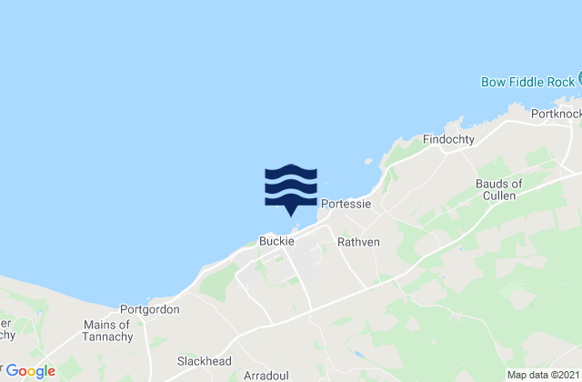Mapa de mareas Buckie, United Kingdom