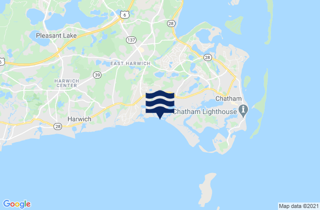 Mapa de mareas Bucks Creek Chatham, United States
