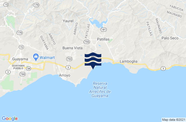 Mapa de mareas Buena Vista, Puerto Rico