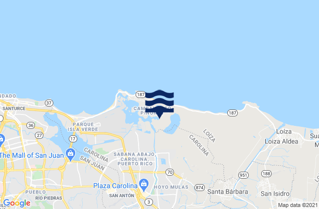 Mapa de mareas Buena Vista Barrio (Inactive), Puerto Rico