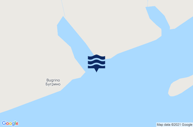 Mapa de mareas Bugrino Kolguyev Island, Russia