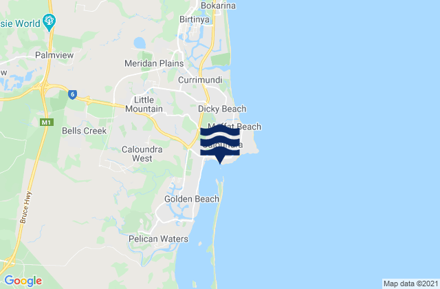 Mapa de mareas Bulcock Beach, Australia