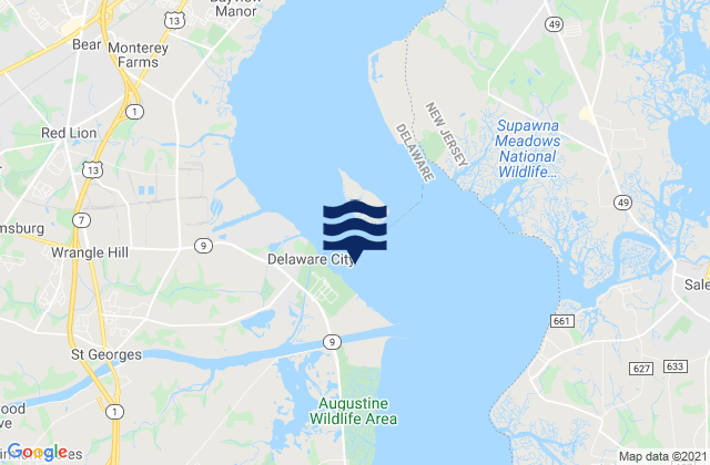 Mapa de mareas Bulkhead Shoal Channel SE Del. City, United States