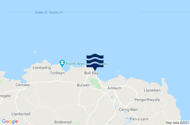 Mapa de mareas Bull Bay Beach, United Kingdom