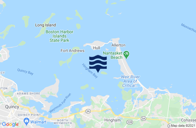 Mapa de mareas Bumkin Island 0.1 n.mi. west of, United States