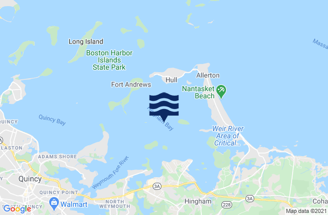 Mapa de mareas Bumkin Island 0.4 n.mi. west of, United States