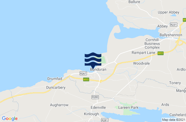 Mapa de mareas Bundoran, Ireland