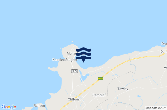 Mapa de mareas Bunduff Strand, Ireland