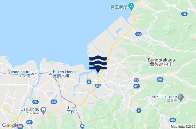 Mapa de mareas Bungo-Takada-shi, Japan