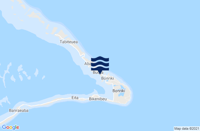 Mapa de mareas Buota Village, Kiribati