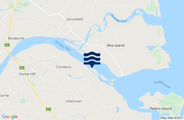 Mapa de mareas Burdekin, Australia