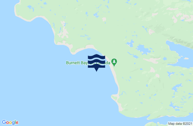 Mapa de mareas Burnett Bay, Canada