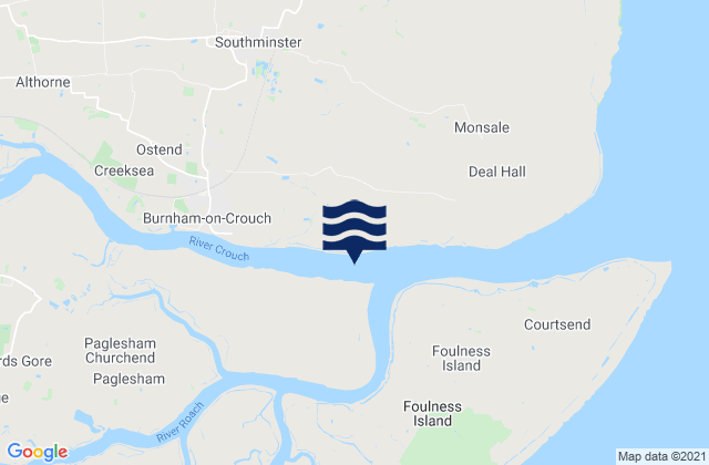 Mapa de mareas Burnham-on-Crouch, United Kingdom