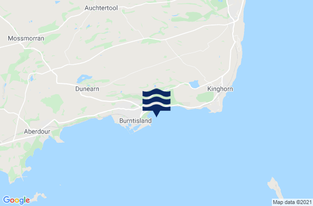 Mapa de mareas Burntisland Beach, United Kingdom