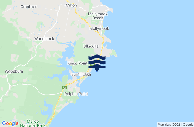 Mapa de mareas Burrill Beach, Australia