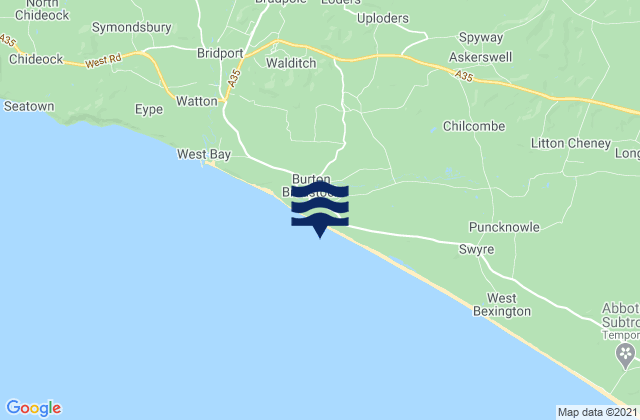 Mapa de mareas Burton Hive Beach, United Kingdom