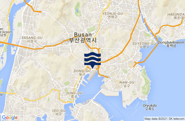 Mapa de mareas Busanjin-gu, South Korea