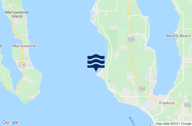 Mapa de mareas Bush Point (Whidbey Island), United States