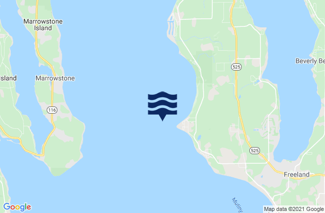Mapa de mareas Bush Point Light 0.5 mile NW of, United States
