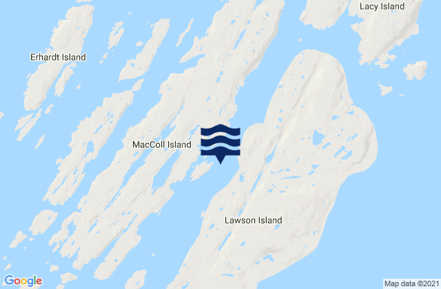 Mapa de mareas Button Islands, Canada