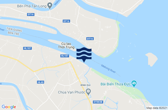 Mapa de mareas Bình Đại, Vietnam