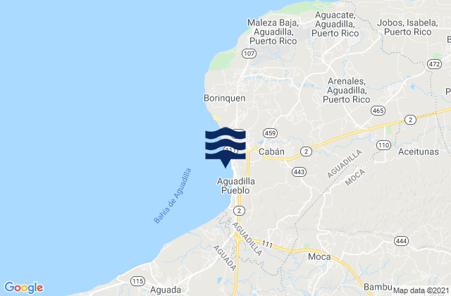 Mapa de mareas Caban, Puerto Rico