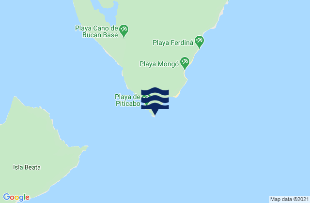 Mapa de mareas Cabo Beata, Dominican Republic