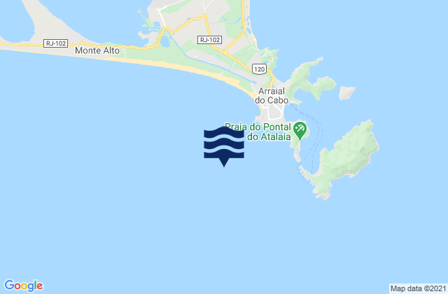Mapa de mareas Cabo Frio, Brazil