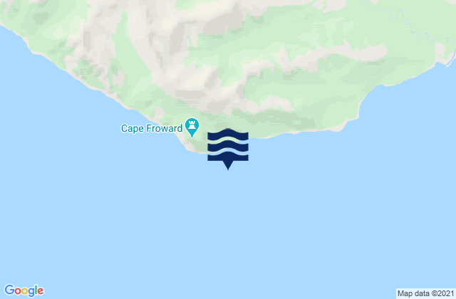 Mapa de mareas Cabo Froward, Chile