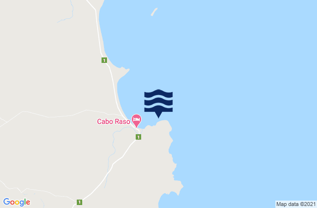 Mapa de mareas Cabo Raso, Argentina