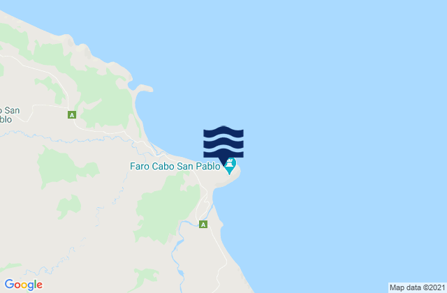 Mapa de mareas Cabo San Pablo, Argentina