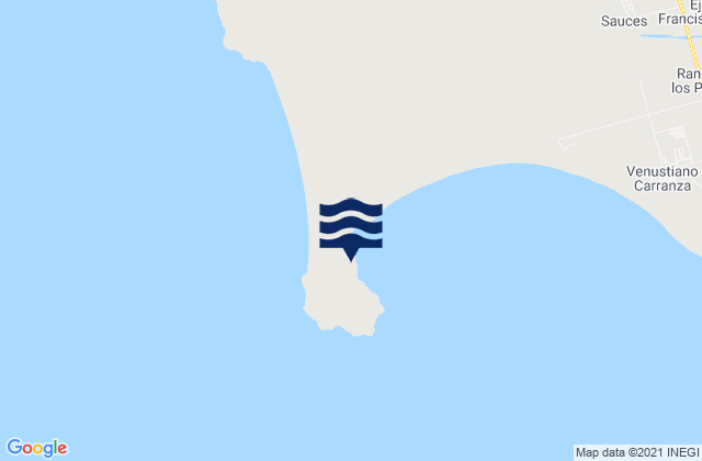 Mapa de mareas Cabo San Quintin, Mexico