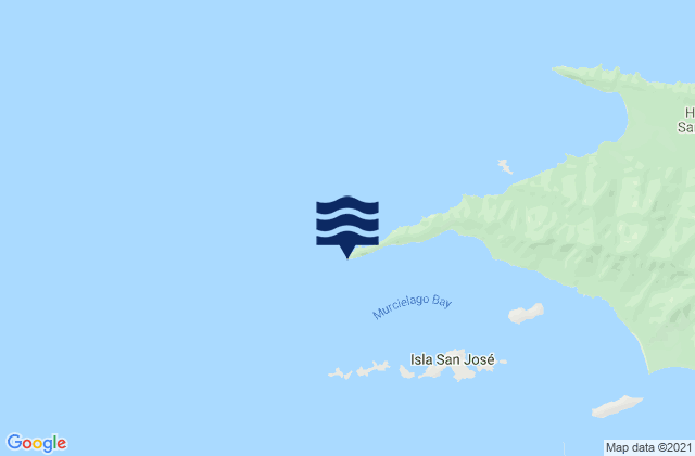 Mapa de mareas Cabo Santa Elena, Costa Rica