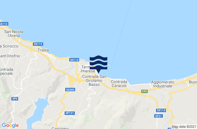 Mapa de mareas Caccamo, Italy
