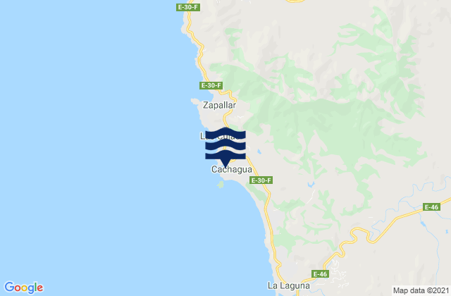 Mapa de mareas Cachagua, Chile