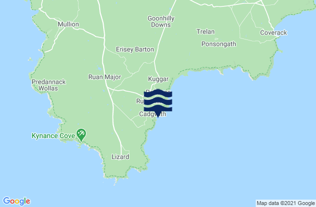 Mapa de mareas Cadgwith Cove Beach, United Kingdom