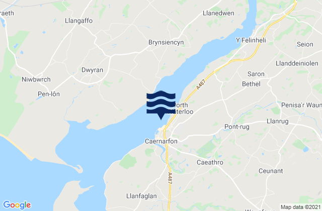 Mapa de mareas Caernarfon, United Kingdom