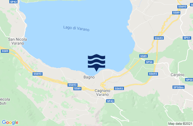 Mapa de mareas Cagnano Varano, Italy