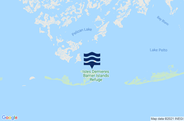 Mapa de mareas Caillou Boca Caillou Bay, United States