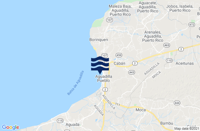 Mapa de mareas Caimital Alto Barrio, Puerto Rico