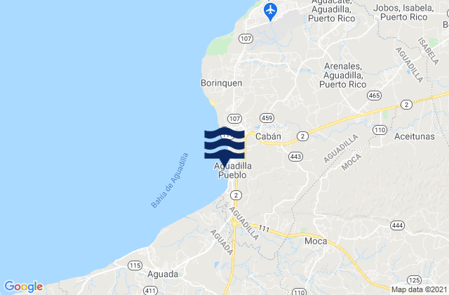 Mapa de mareas Caimital Bajo Barrio, Puerto Rico
