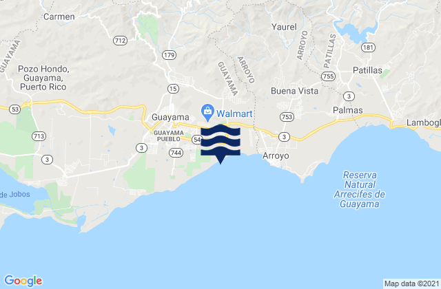 Mapa de mareas Caimital Barrio, Puerto Rico