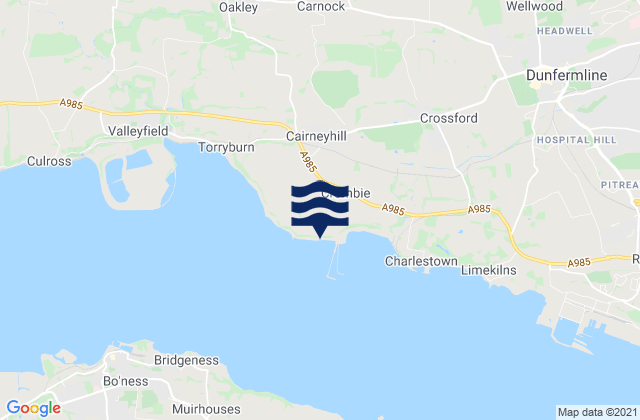 Mapa de mareas Cairneyhill, United Kingdom